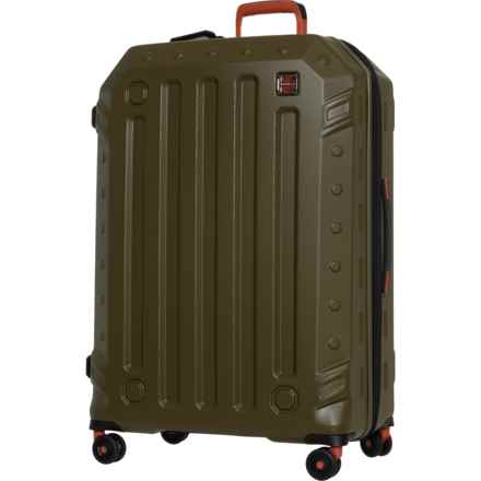 BritBag 32” Gannett Spinner Suitcase - Hardside, Expandable, Dark Olive in Dark Olive