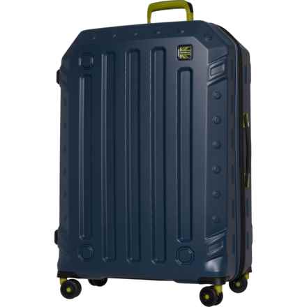BritBag 32” Gannett Spinner Suitcase - Hardside, Expandable, Navy Blazer-Lima Highlight in Navy Blazer/Lima Highlight