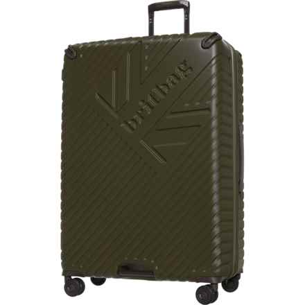 BritBag 32” Glentress Spinner Suitcase - Hardside, Expandable, Dark Olive in Dark Olive