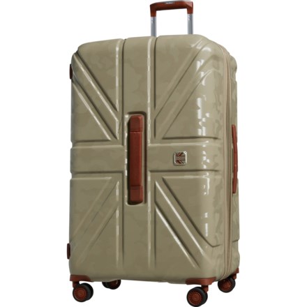 BritBag 32” Okavango Spinner Suitcase - Hardside, Expandable, Beige Cement in Beige Cement