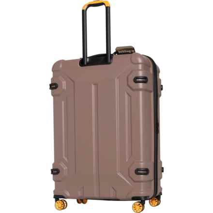 BritBag 32” Shielding Spinner Suitcase - Hardside, Expandable, Brownie-Cadmium Yellow in Brownie/Cadmium Yellow