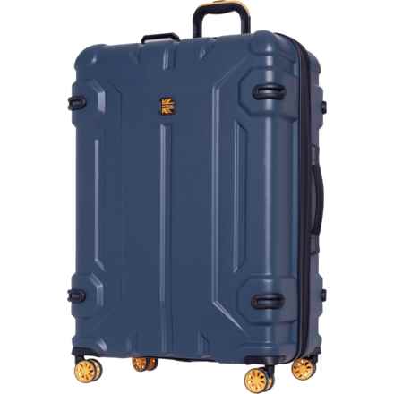 BritBag 32” Shielding Spinner Suitcase - Hardside, Expandable, Dark Blue in Dark Blue