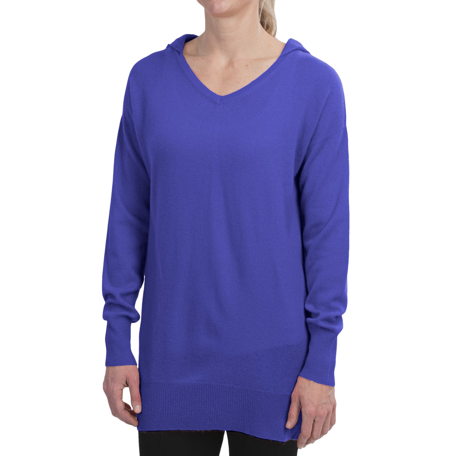 Brodie Cashmere Hoodie Sweater - V-Neck (For Women) - Save 53%