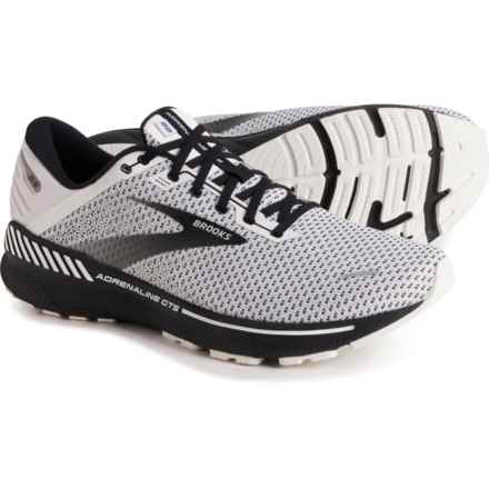 Brooks Adrenaline GTS 22 Running Shoes (For Men) in White/Grey/Black