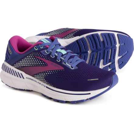 Brooks Adrenaline GTS 22 Running Shoes (For Women) in Navy/Yucca/Pink