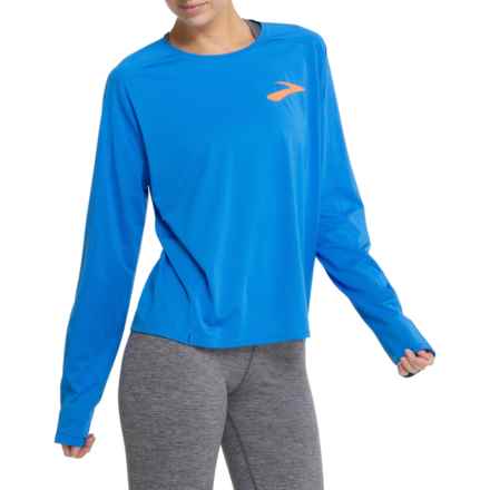 Brooks Beasts Sprint Free 2.0 Shirt - Long Sleeve in Azure Blue