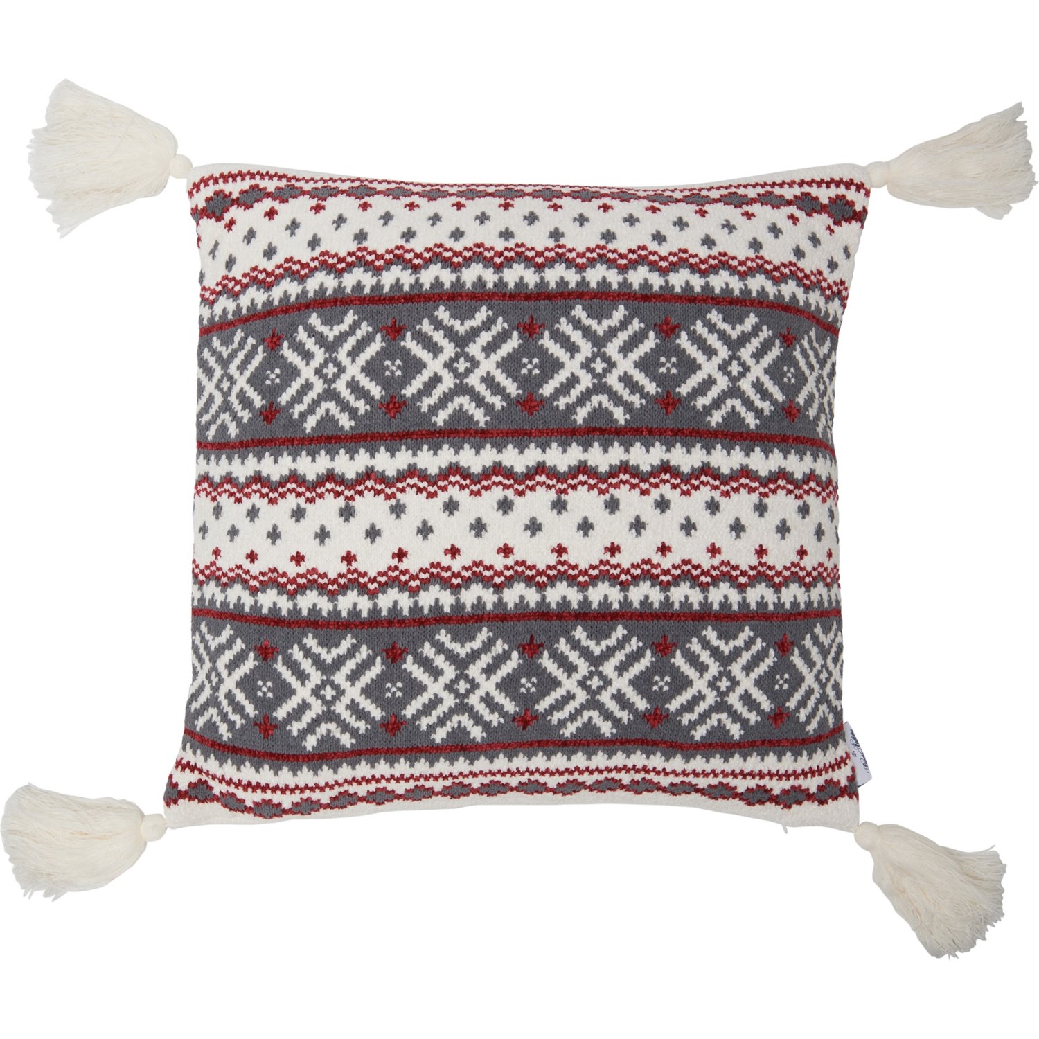 Brooks Brothers Nordic Snowflake Knit Throw Pillow 20x20 Save 57