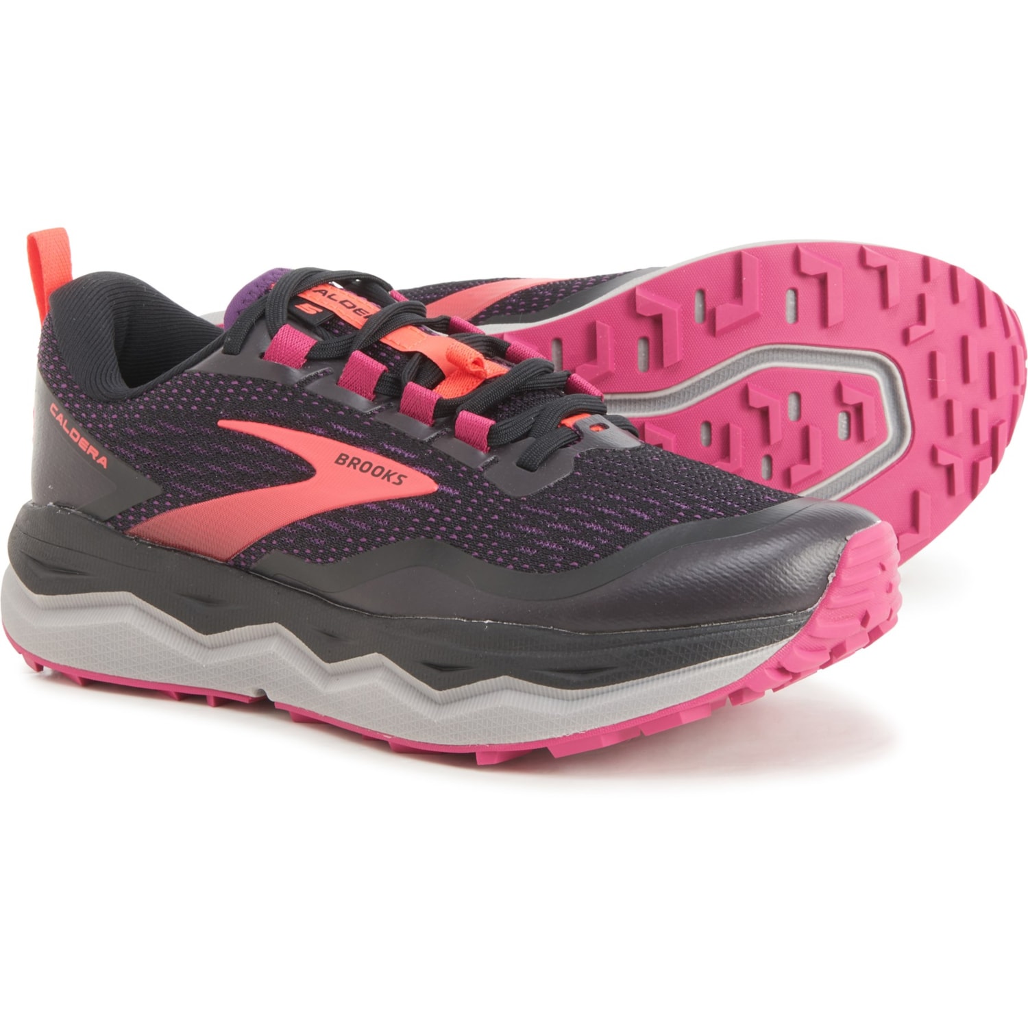 Brooks Women's Caldera 5 Trail-Running Shoes Black 10