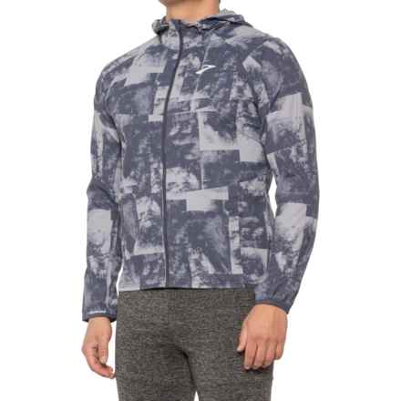 Brooks Canopy Jacket in Concrete Cloud Dye Print