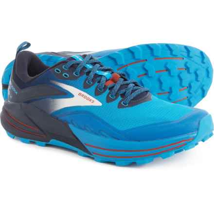 Brooks Cascadia 16 Trail Running Shoes (For Men) in Peacoat/Atomic Blue/Rooibos