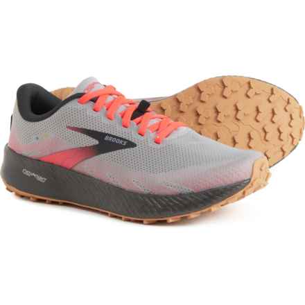 Brooks Catamount Trail Running Shoes (For Women) in Alloy/Pink/Black