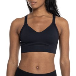 Brooks Drive Interlace Sports Bra - High Impact in Black