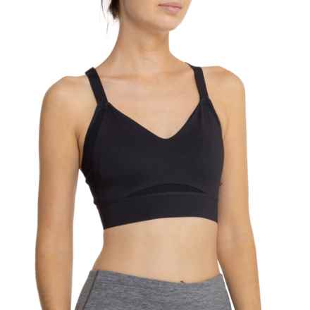 Brooks Drive Interlace Sports Bra - High Impact in Black