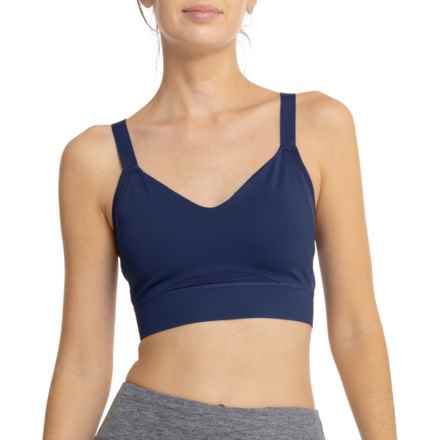 Brooks Drive Interlace Sports Bra - High Impact in Navy