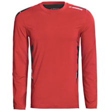 Brooks Equilibrium Shirt - Long Sleeve (For Men) in Power Red - Closeouts