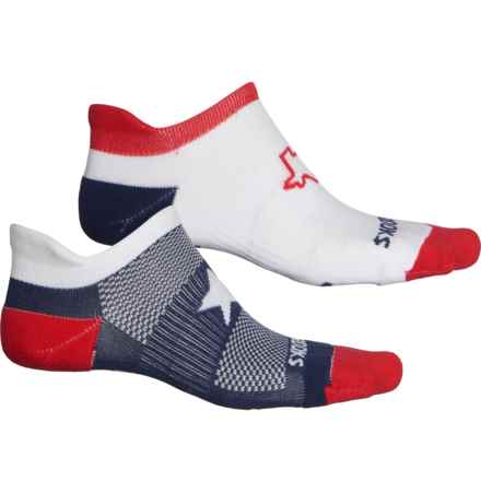 Brooks Ghost Midweight Socks - 2-Pack, Below the Ankle (For Men and Women) in Texas