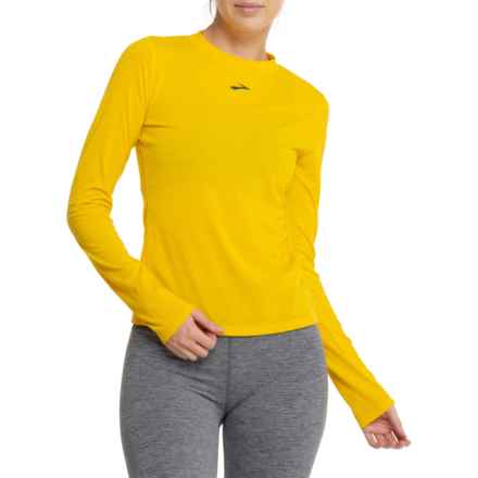 Brooks High Point T-Shirt - Long Sleeve in Lemon Chrome