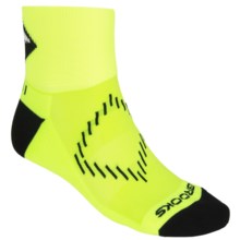 Brooks Infiniti Nightlife Socks - Ankle (For Men and Women) in Neon Yellow/Black/Glow - Closeouts