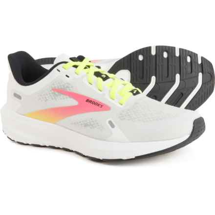 Brooks Launch 9 Running Shoes (For Women) in White/Pink/Nightlife
