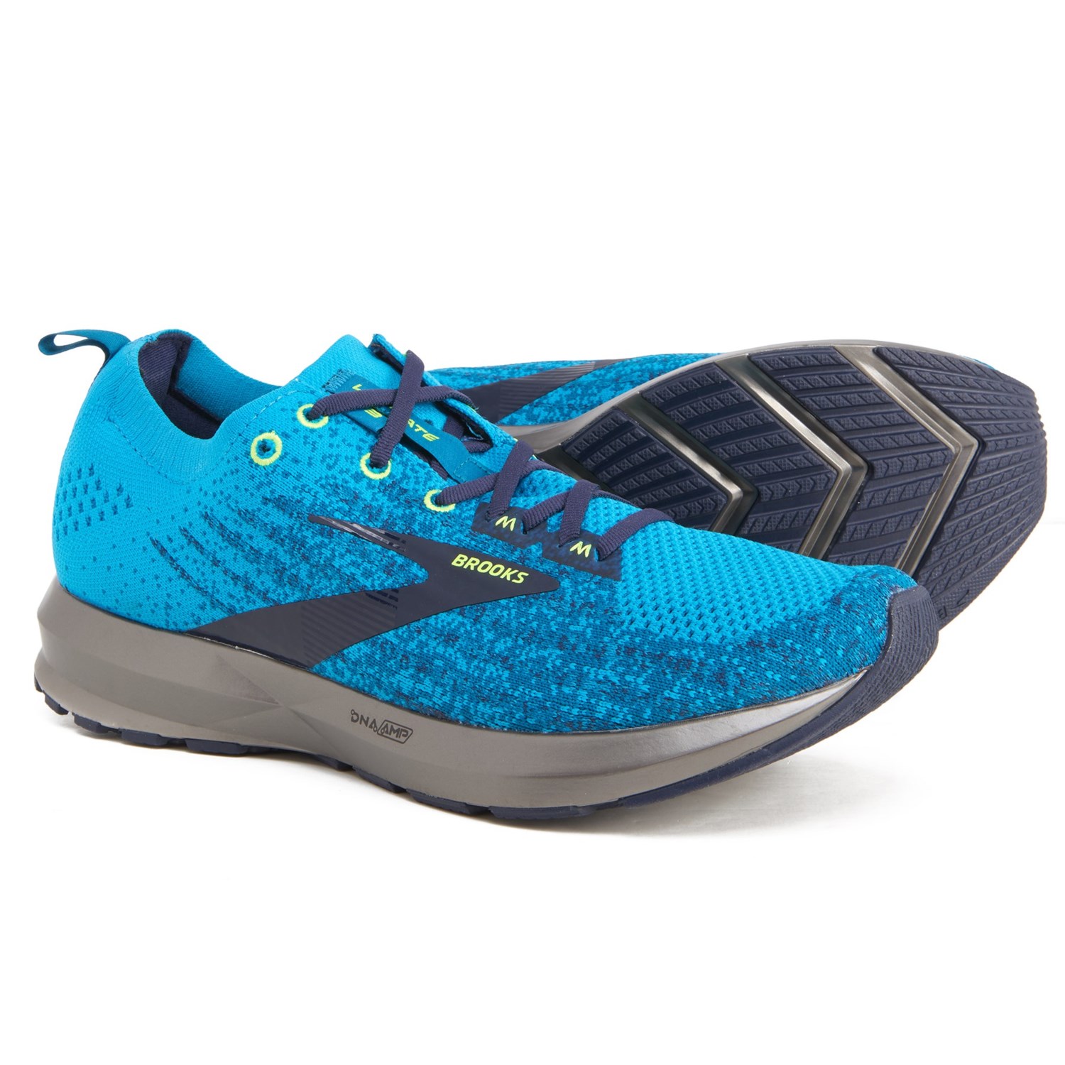 navy blue brooks shoes