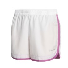 Brooks Versatile Woven Shorts - 5” (For Women) in White/Berry - Closeouts