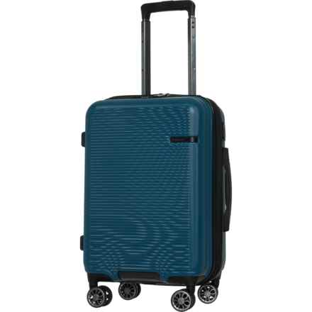 Brookstone 21” Nelson Carry-On Spinner Suitcase - Hardside, Expandable, Dark Teal in Dark Teal