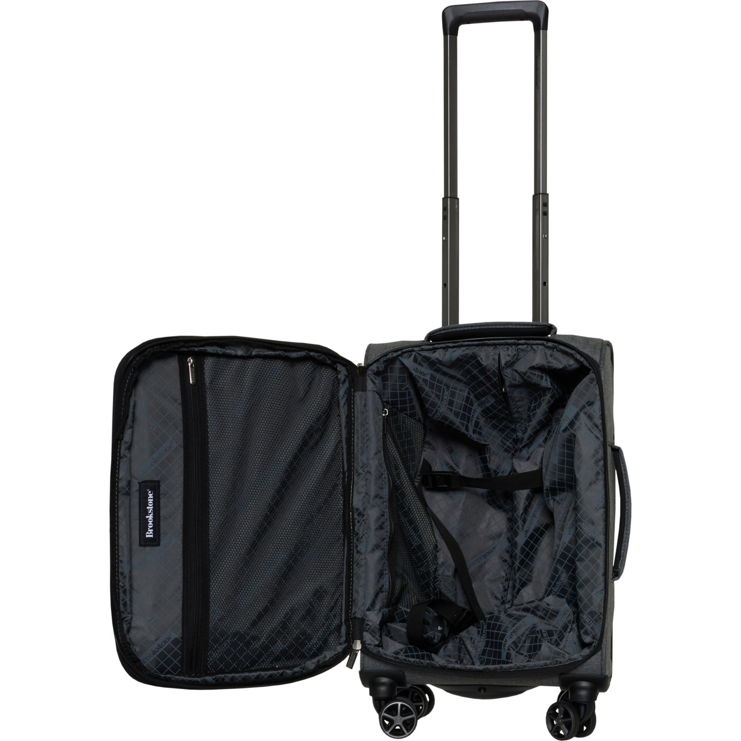 Brookstone 21” Wallis Carry-On Spinner Suitcase - Softside, Expandable ...