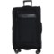 Brookstone 29” Harbor Spinner Suitcase - Softside, Expandable, Black in Black