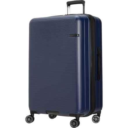Brookstone 29” Nelson Spinner Suitcase - Hardside, Expandable, Navy in Navy