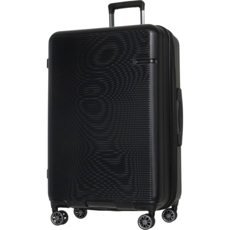 Brookstone 29” Nelson Spinner Suitcase - Hardside, Expandable, Plum in Black