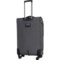 4PVGY_2 Brookstone 29” Wallis Spinner Suitcase - Softside, Expandable, Grey Crosshatch