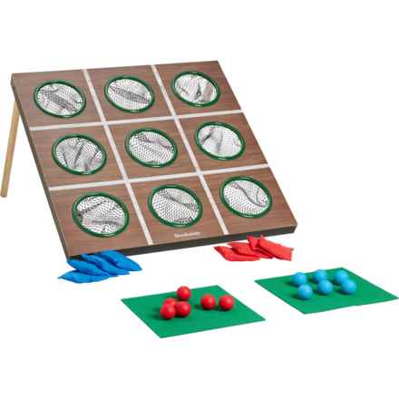 Brookstone Chip and Toss Tic Tac Toe Game in Multi
