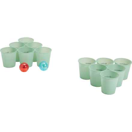 Brookstone Glow-in-the-Dark Giant Yard Pong Set in Multi
