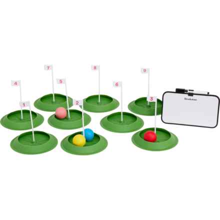 Brookstone Indoor Outdoor 9-Hole Mini Golf Set - 24-Piece in Multi