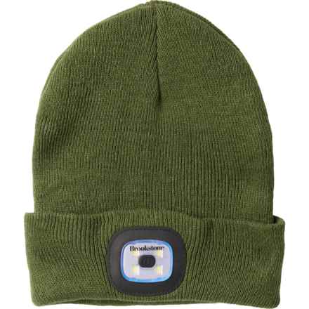 Brookstone LED Beanie in Army Green
