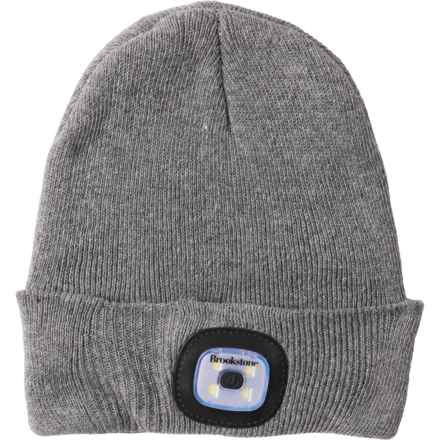 Brookstone LED Beanie in Grey