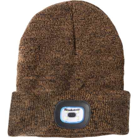Brookstone LED Beanie in Wheat
