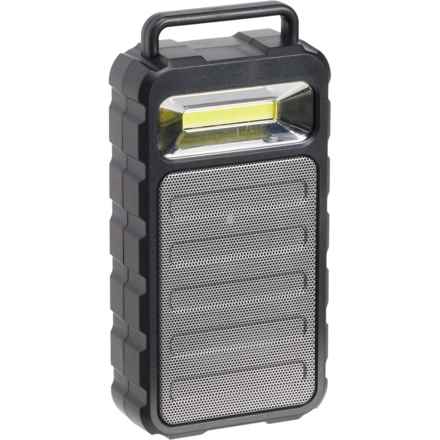 Brookstone Magnetic Pulse Wireless Speaker with COB Flashlight in Black
