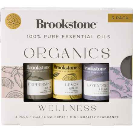 Brookstone Organics Essential Oils Wellness Set - 0.33 oz. in Multi