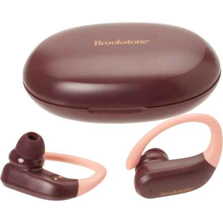 Brookstone Sport Play Wireless Earbuds in Peach