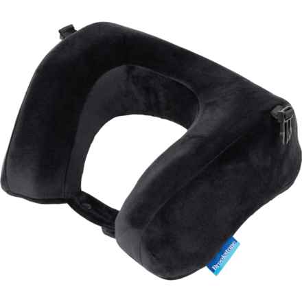 Brookstone Support Flex Memory-Foam Neck Pillow in Black