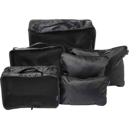 Brookstone Travel Packing Cube Set - 6-Piece in Black