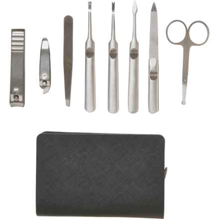 Brookstone Ultimate Manicure Grooming Kit with Case - 9-Piece in Multi