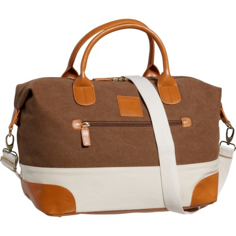 BROUK AND CO The Tour Tote Bag in Brown/Off White