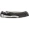 8098A_2 Browning Black Label Sliver Carbon Straight Edge Folding Pocket Knife
