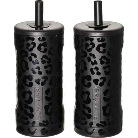 BruMate Slim Straw Tumbler - 2-Pack,12 oz. in Onyx Leopard