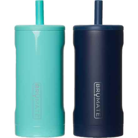 BruMate Straw Tumblers - 2-Pack, 12 oz. in Aqua/Matte Navy