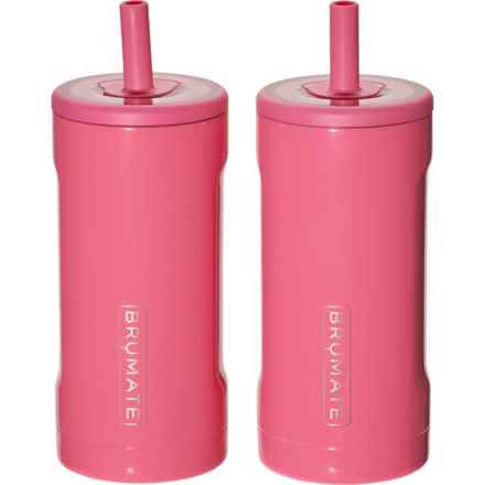 BruMate Straw Tumblers - 2-Pack, 12 oz. in Neon Pink