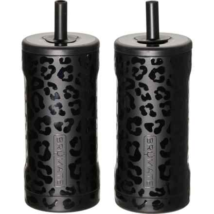 BruMate Straw Tumblers - 2-Pack, 12 oz. in Onyx Leopard