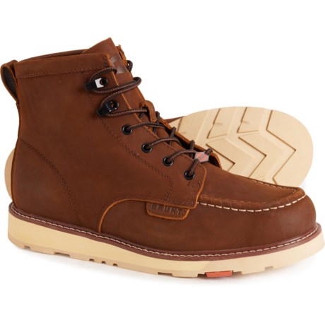 Brunt The Marin Unlined Work Boots - Leather, Soft Toe (For Men) in Brown